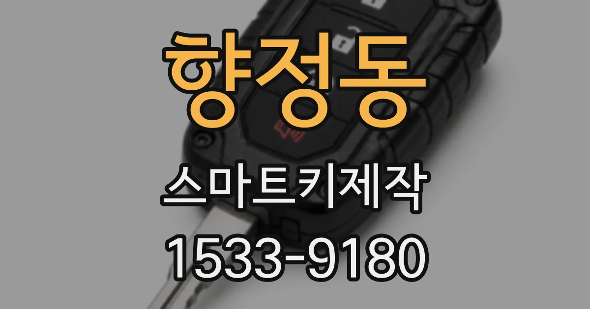 향정동 스마트키제작