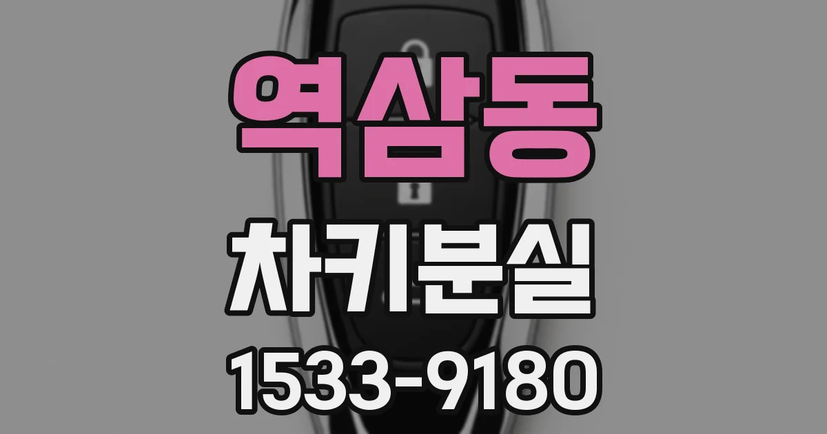 역삼동 차키분실