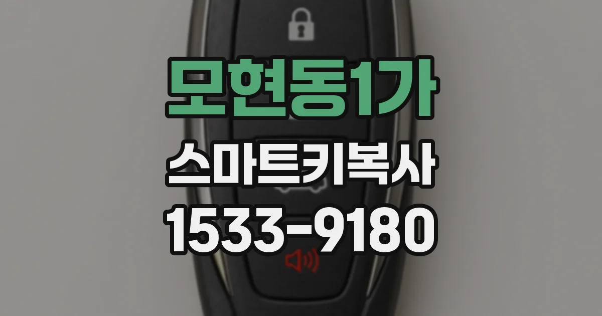 모현동1가 스마트키복사
