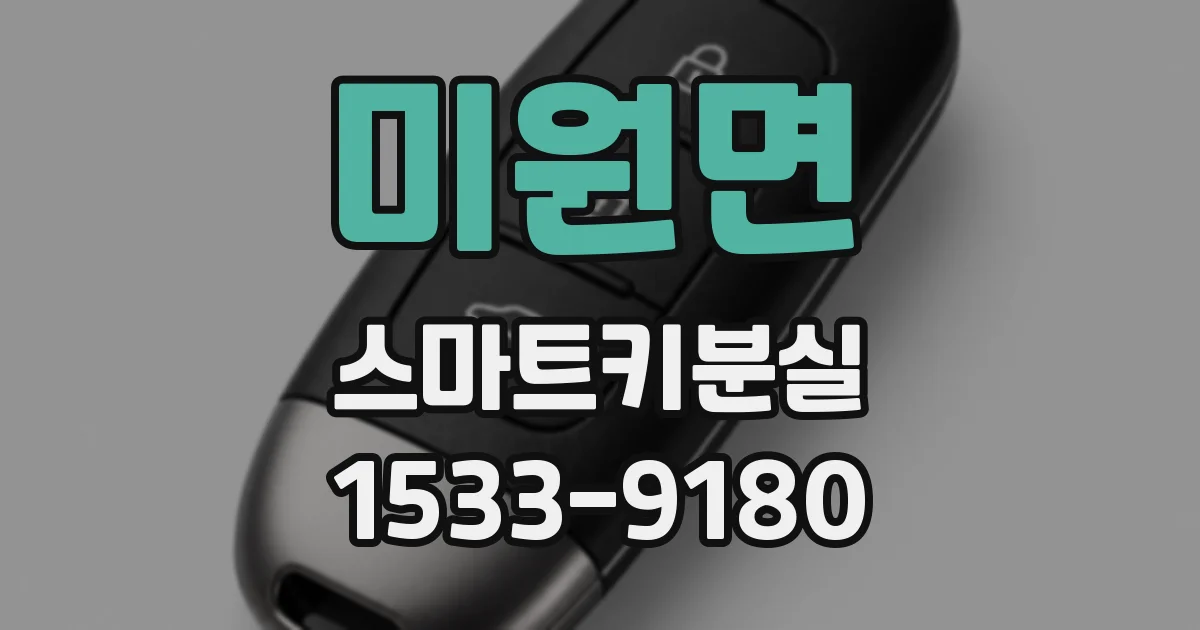 미원면 스마트키분실