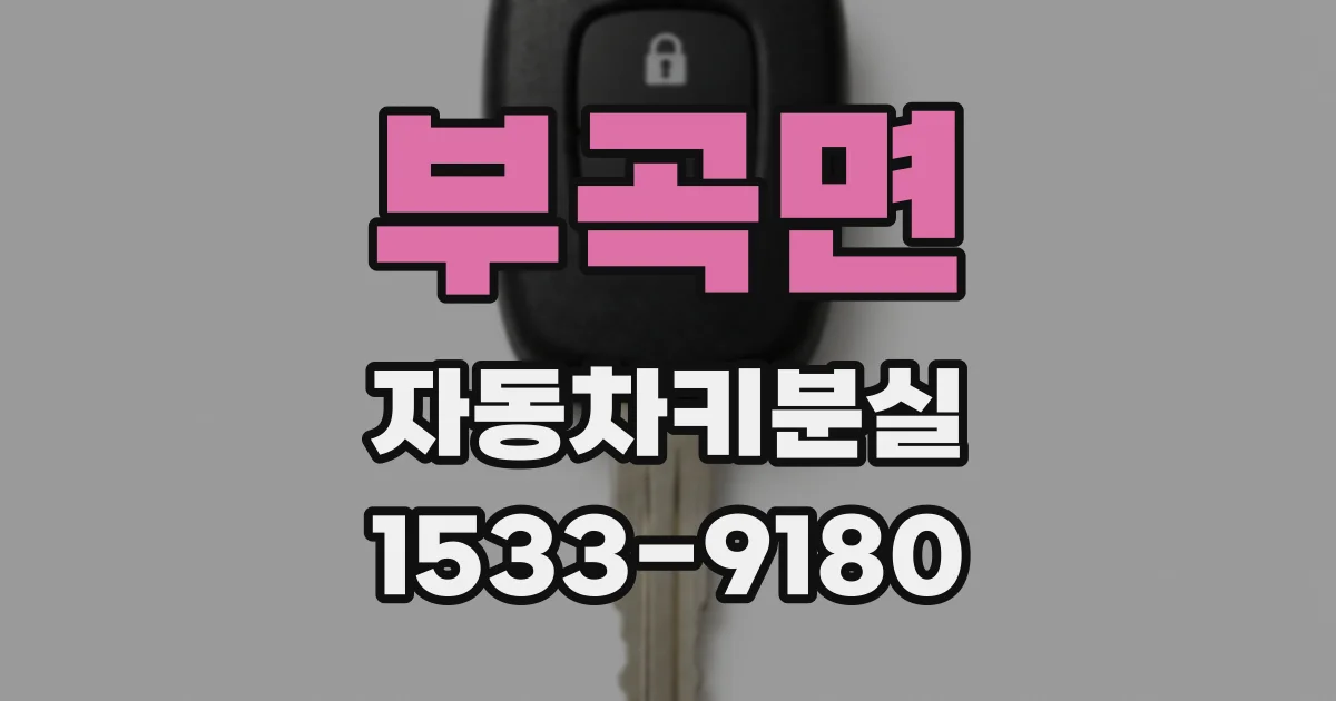 부곡면 자동차키분실