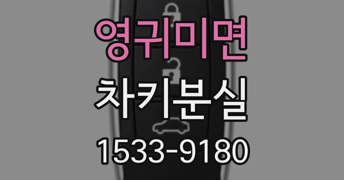 영귀미면 차키분실