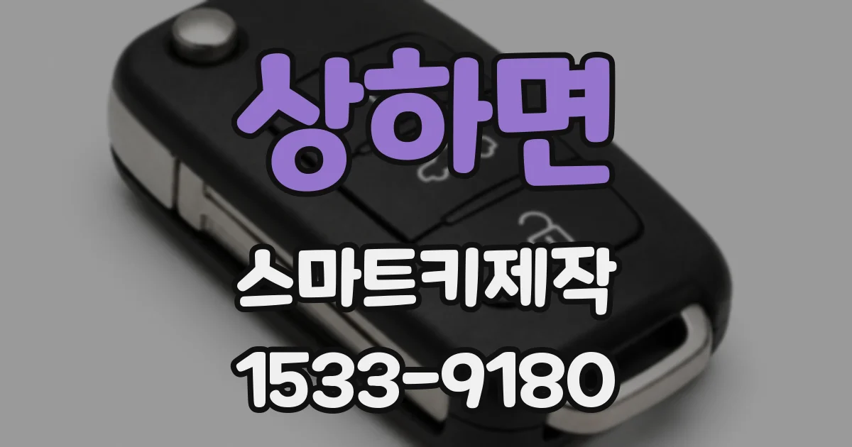 상하면 스마트키제작