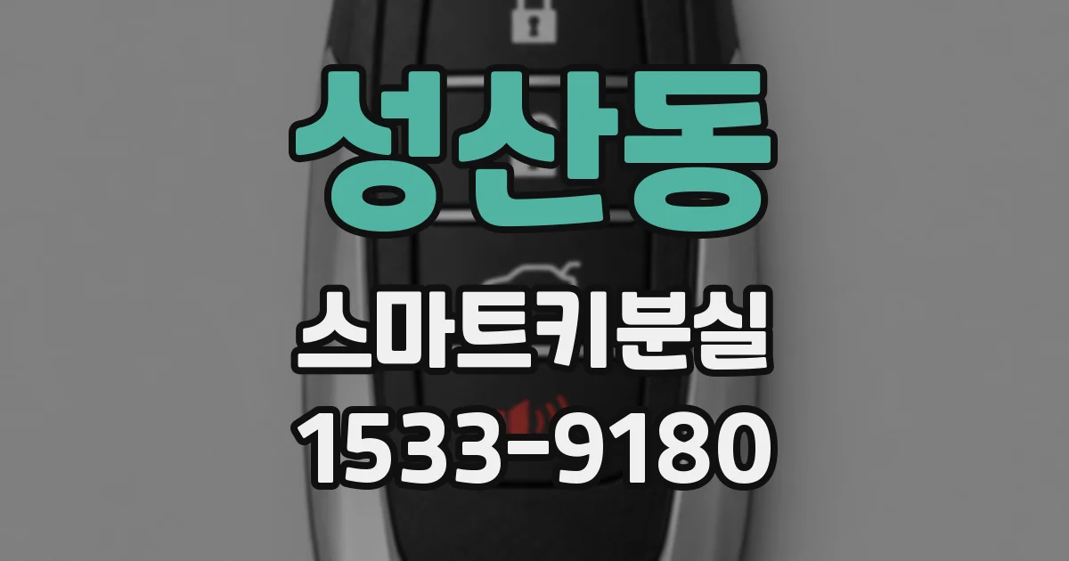 성산동 스마트키분실