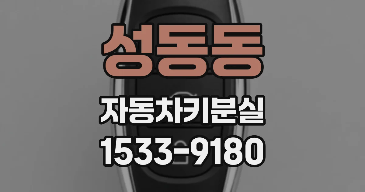 성동동 자동차키분실