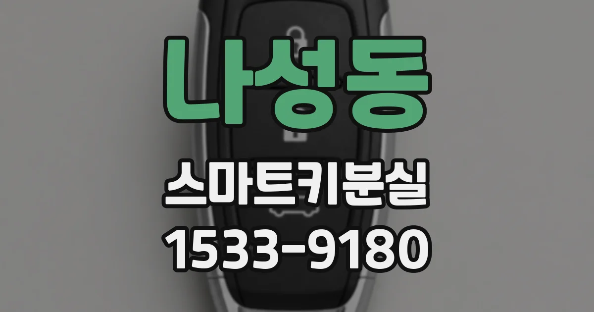 나성동 스마트키분실
