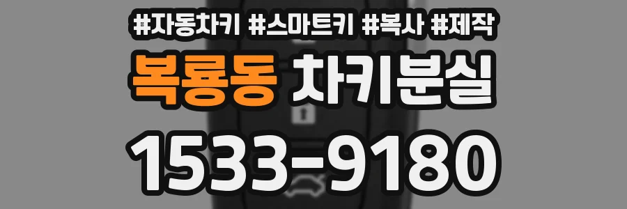 복룡동 차키분실