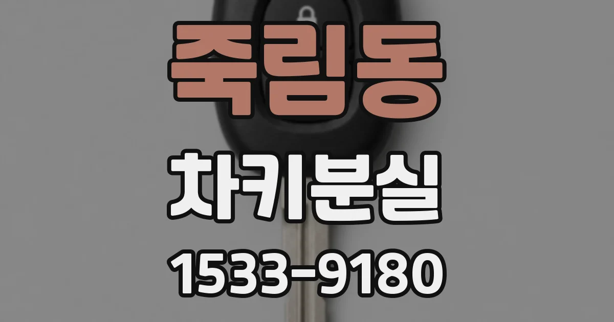 죽림동 차키분실