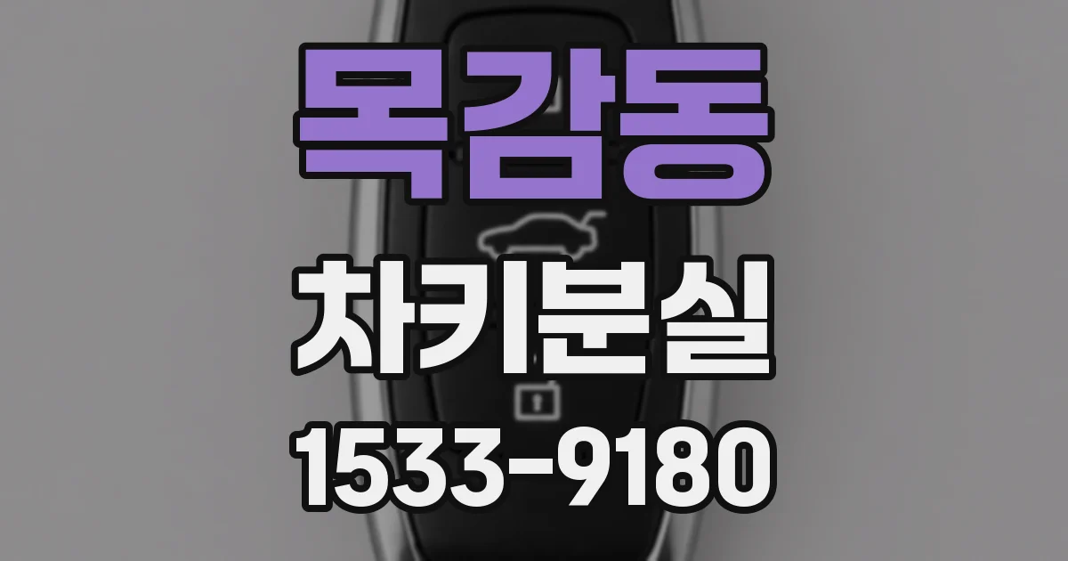 목감동 차키분실