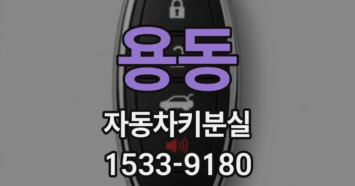 용동 자동차키분실