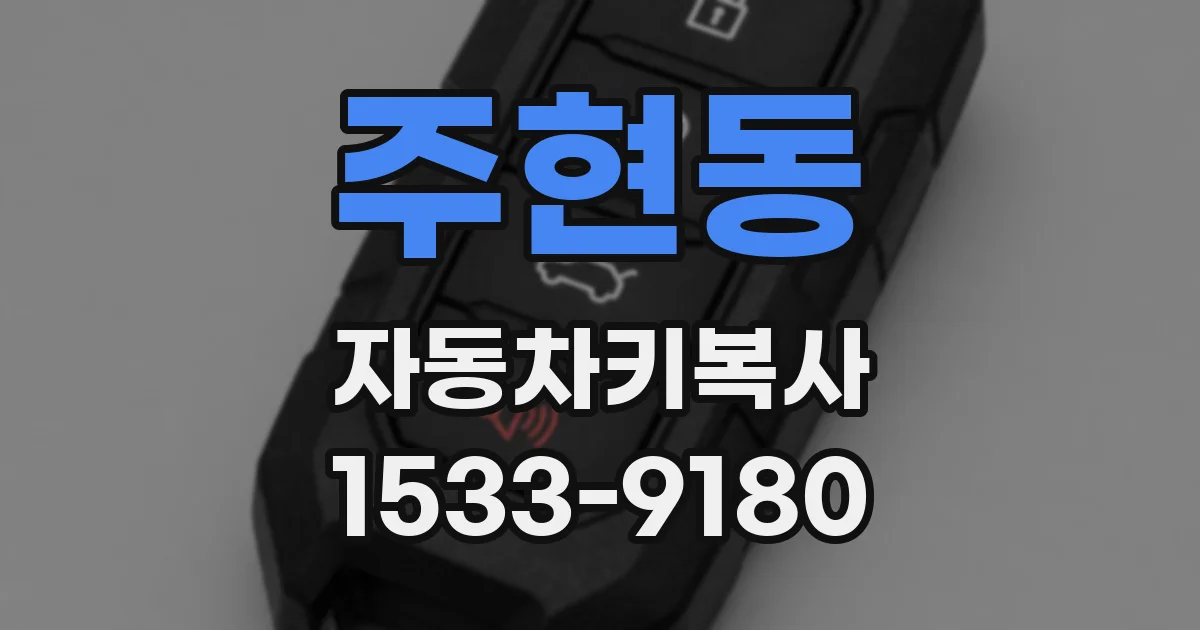 주현동 자동차키복사