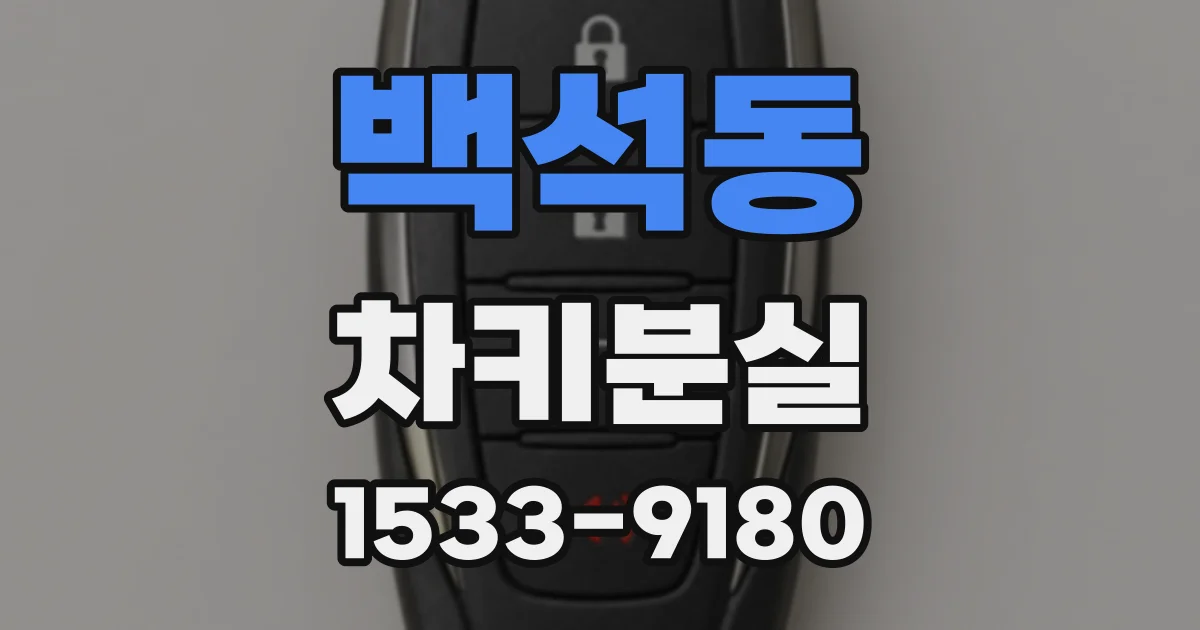 백석동 차키분실