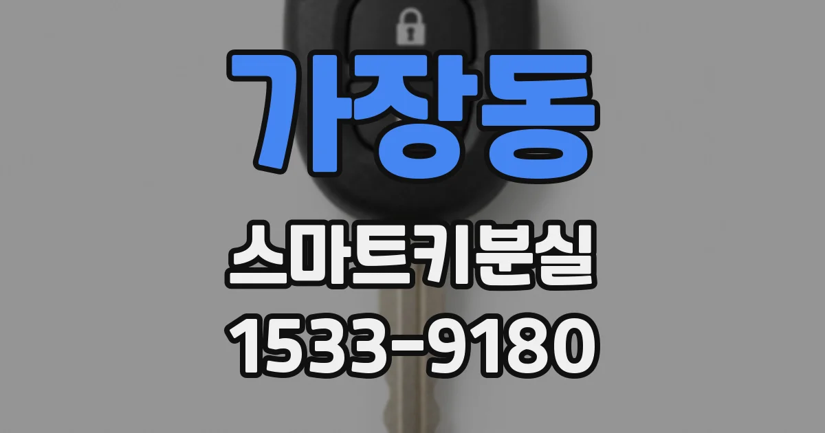 가장동 스마트키분실