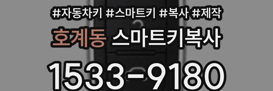 호계동 스마트키복사