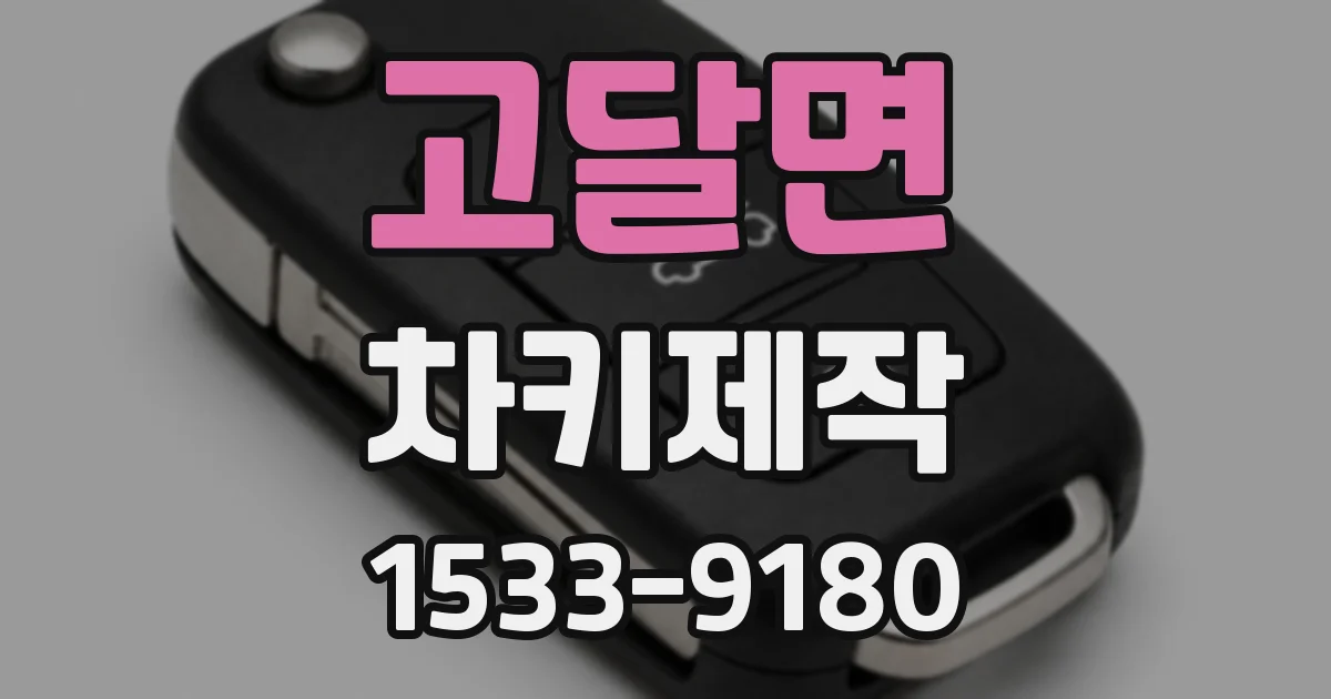 고달면 차키제작