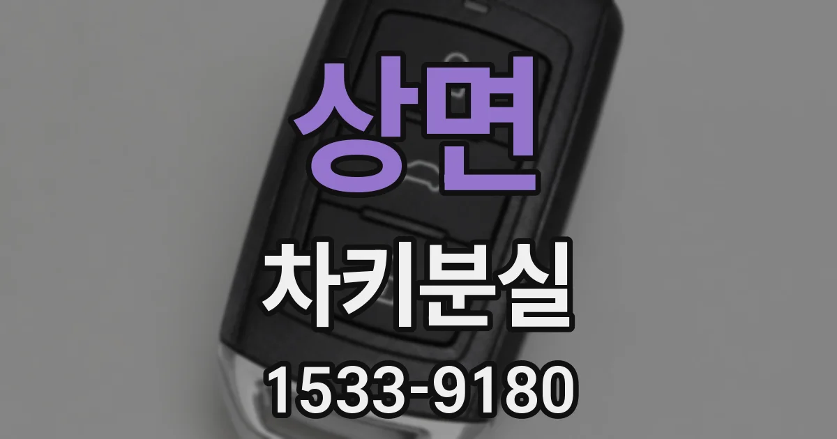 상면 차키분실