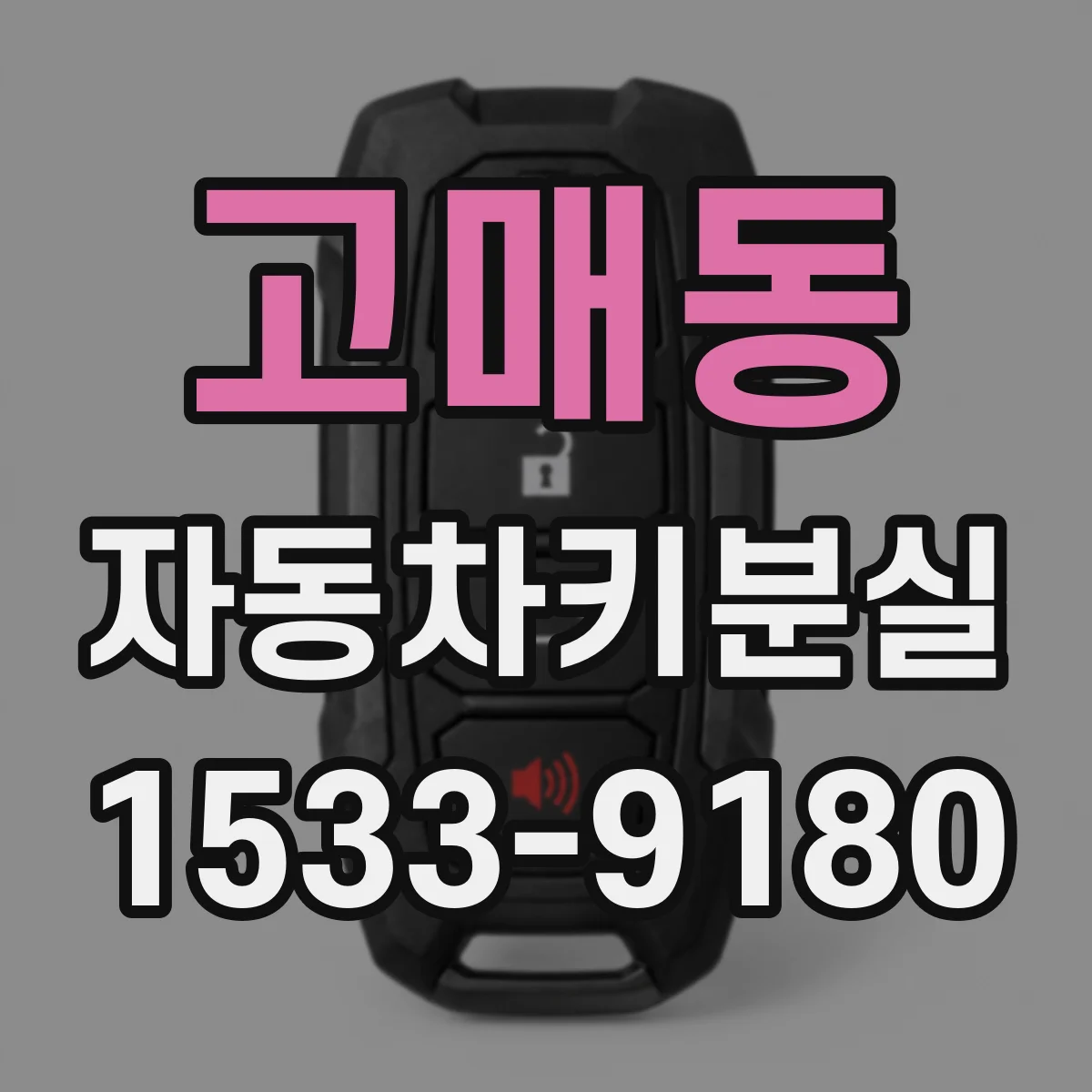고매동 자동차키분실