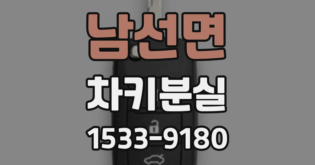 남선면 차키분실