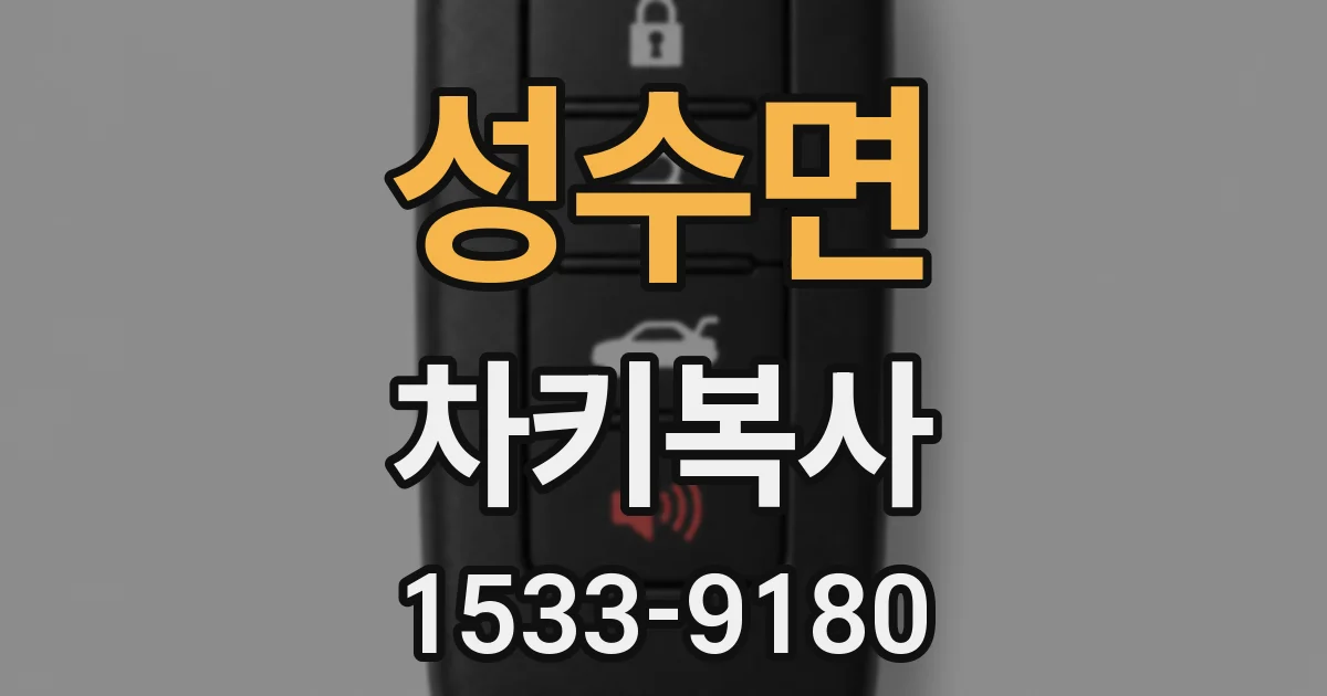 성수면 차키복사