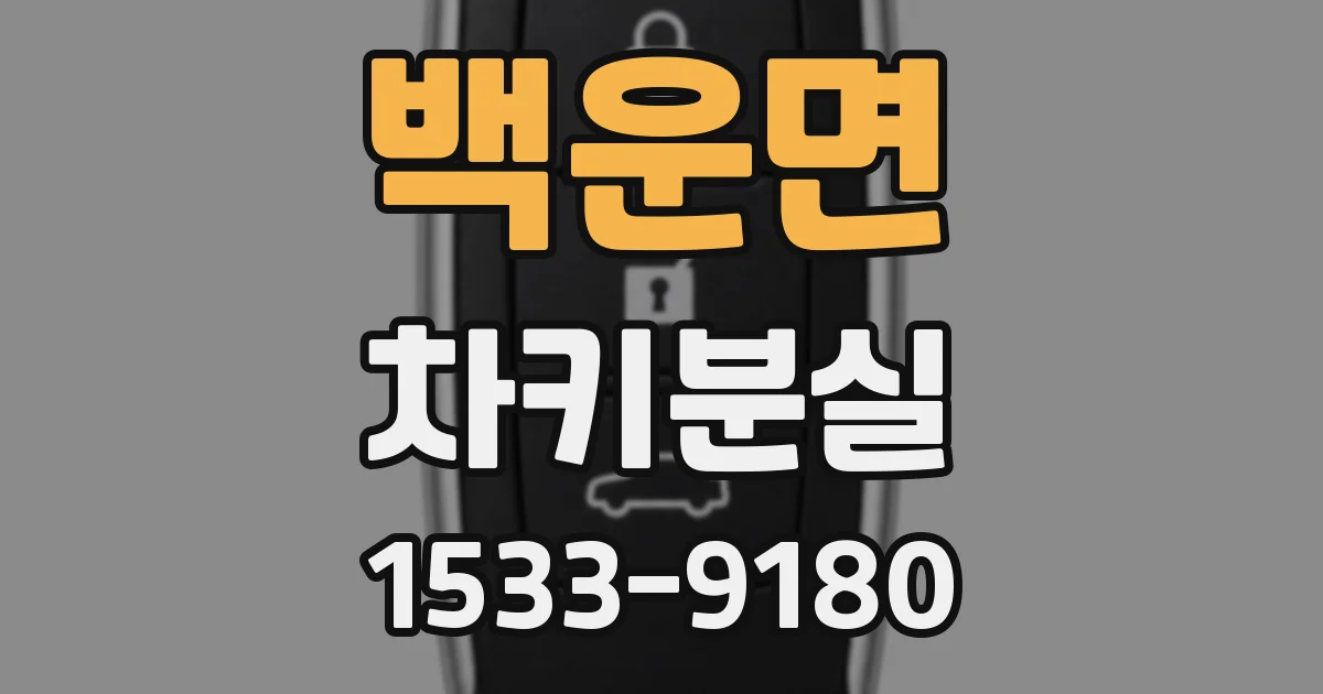 백운면 차키분실