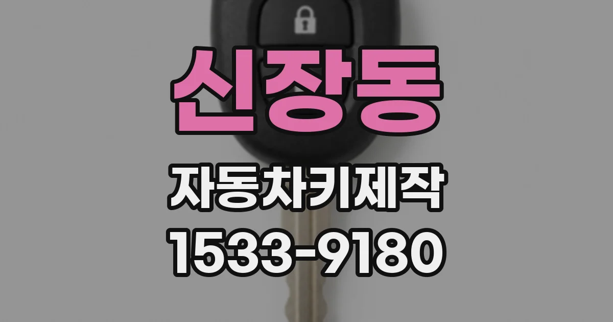 신장동 자동차키제작