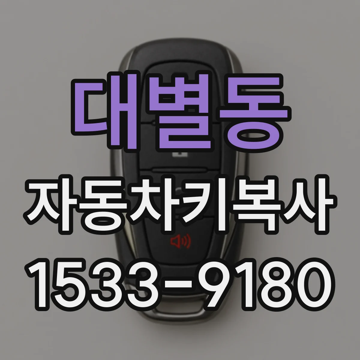 대별동 자동차키복사