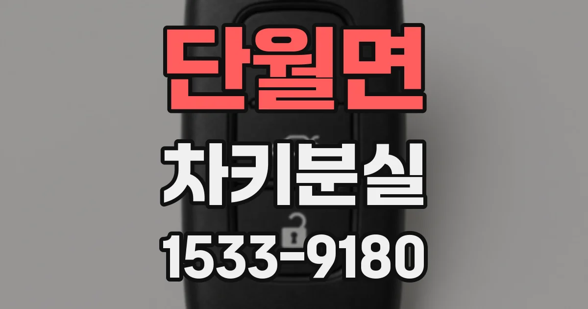 단월면 차키분실