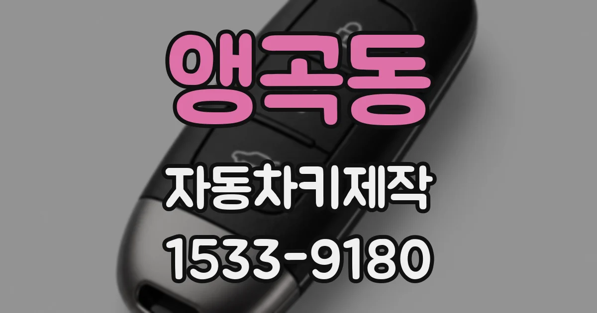 앵곡동 자동차키제작
