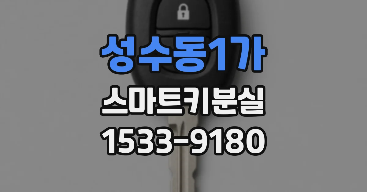 성수동1가 스마트키분실