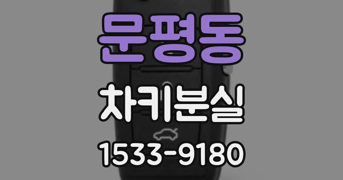 문평동 차키분실