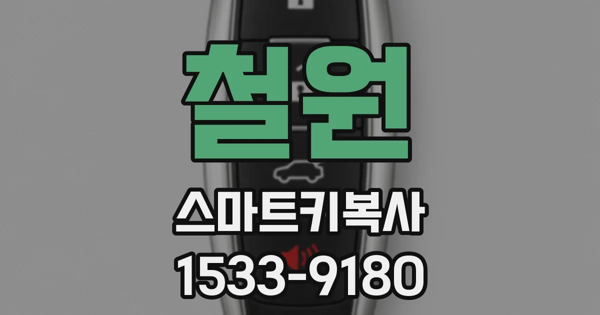 철원 스마트키복사
