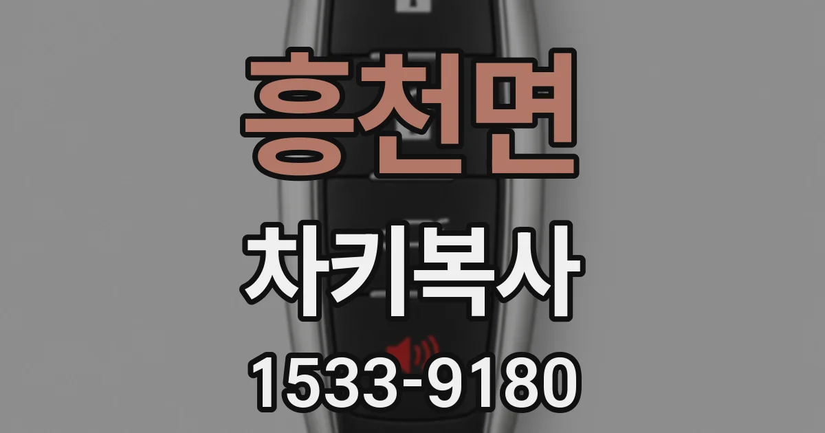 흥천면 차키복사