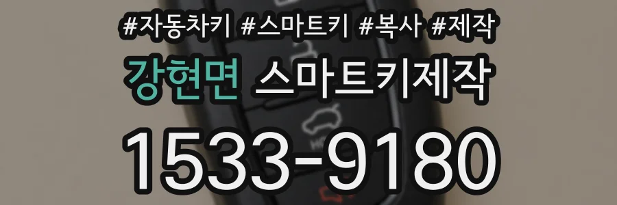 강현면 스마트키제작