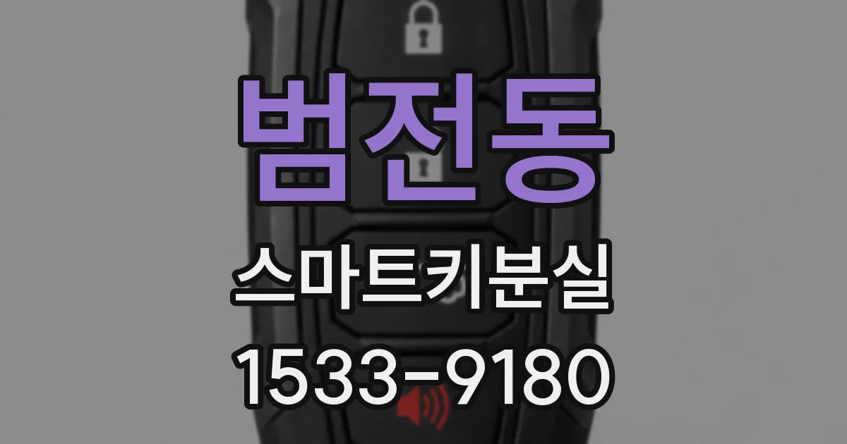 범전동 스마트키분실