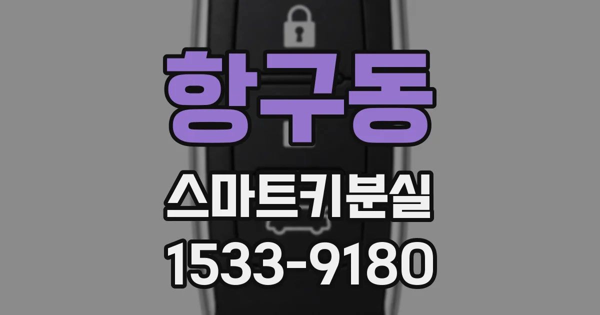 항구동 스마트키분실