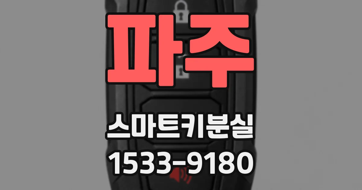 파주 스마트키분실