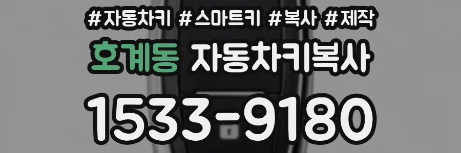 호계동 자동차키복사