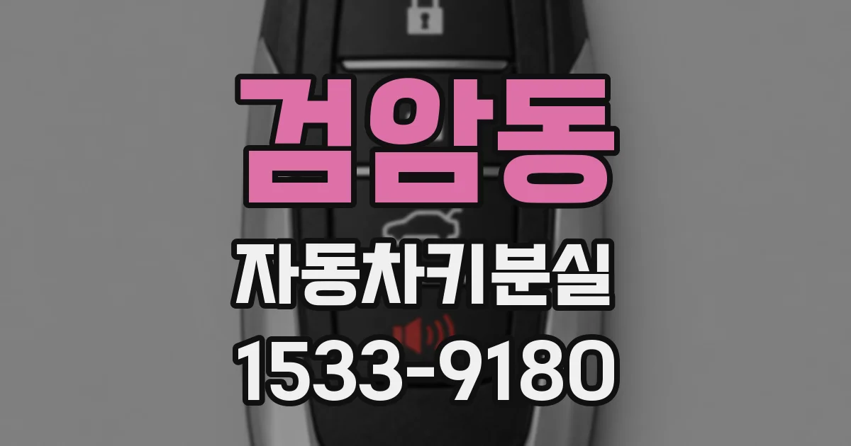 검암동 자동차키분실