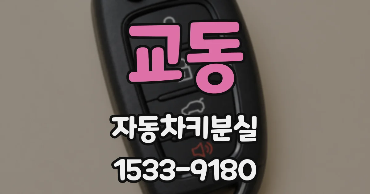 교동 자동차키분실