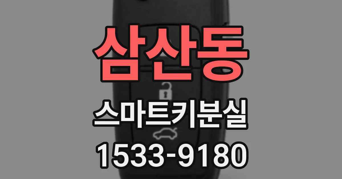 삼산동 스마트키분실