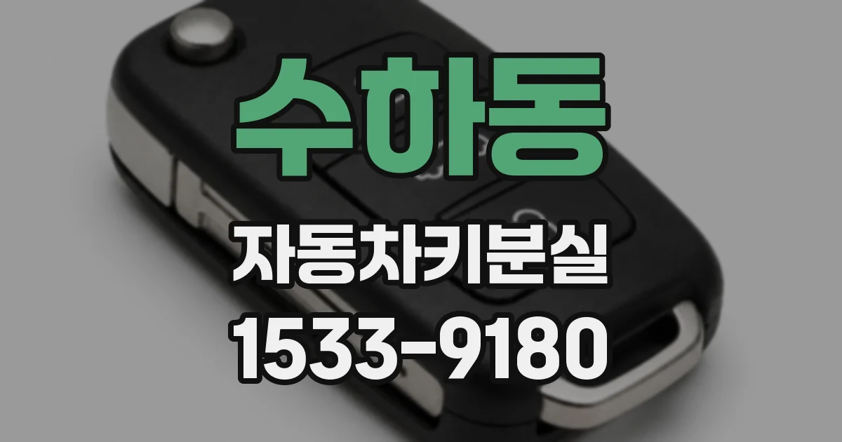수하동 자동차키분실