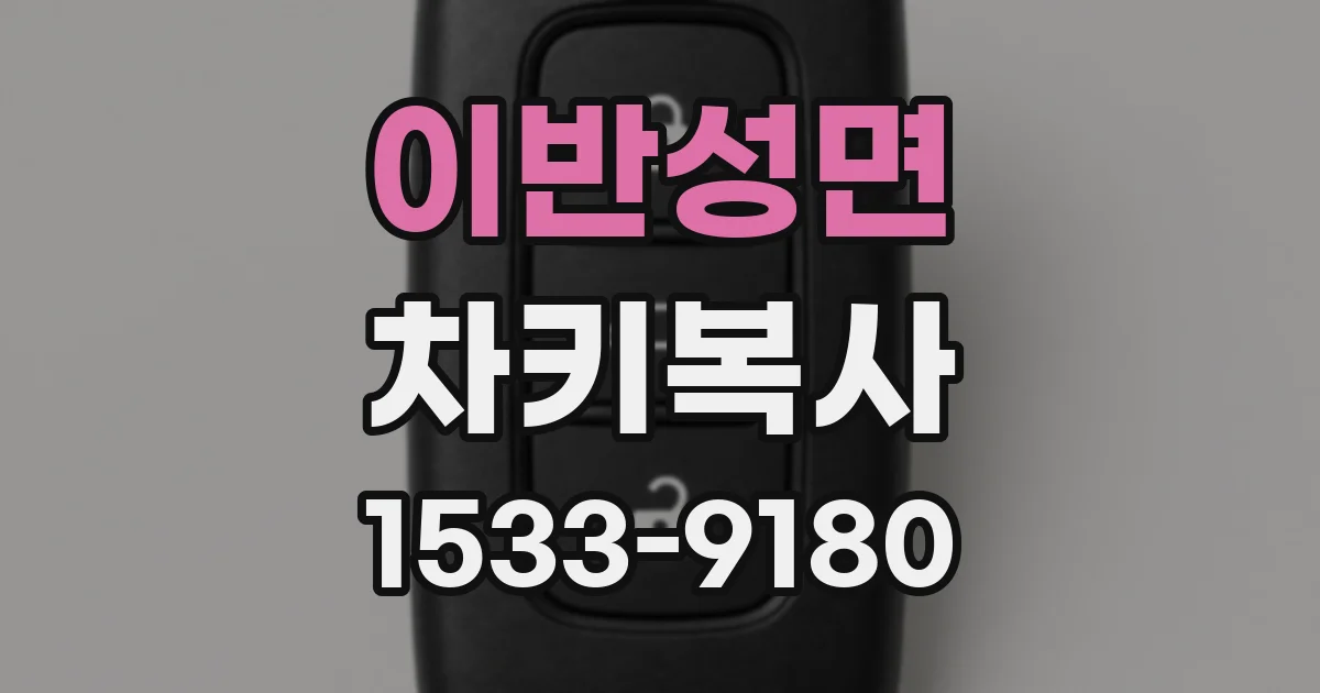 이반성면 차키복사