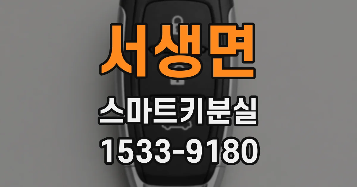 서생면 스마트키분실