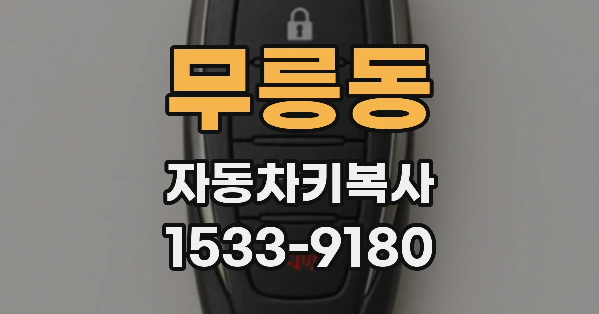 무릉동 자동차키복사