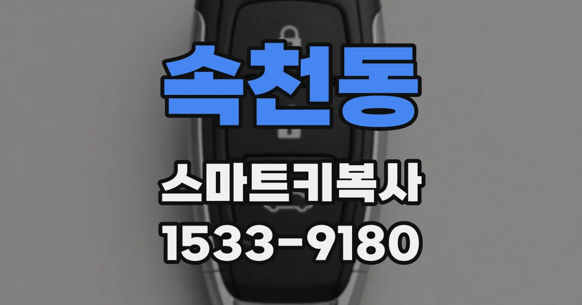 속천동 스마트키복사