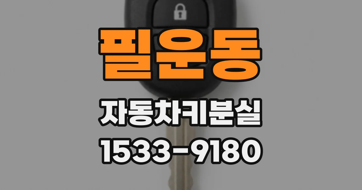 필운동 자동차키분실
