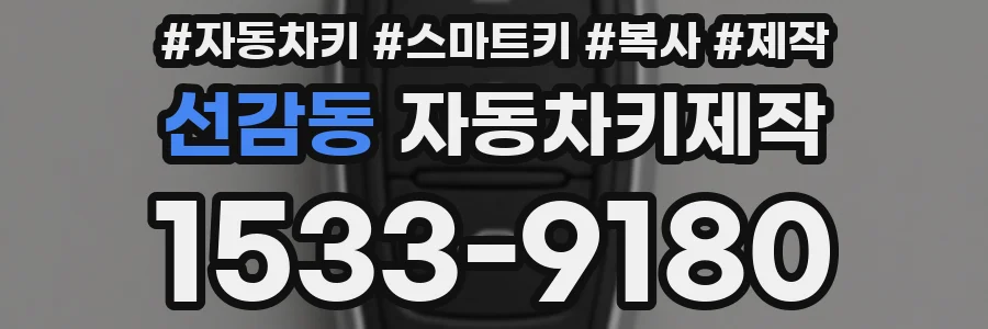 선감동 자동차키제작
