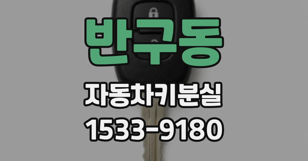 반구동 자동차키분실
