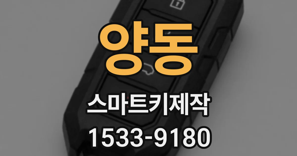 양동 스마트키제작