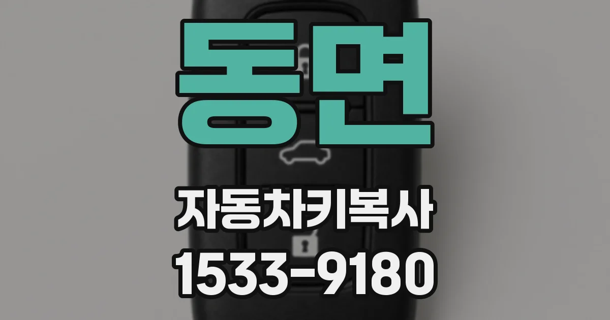 동면 자동차키복사